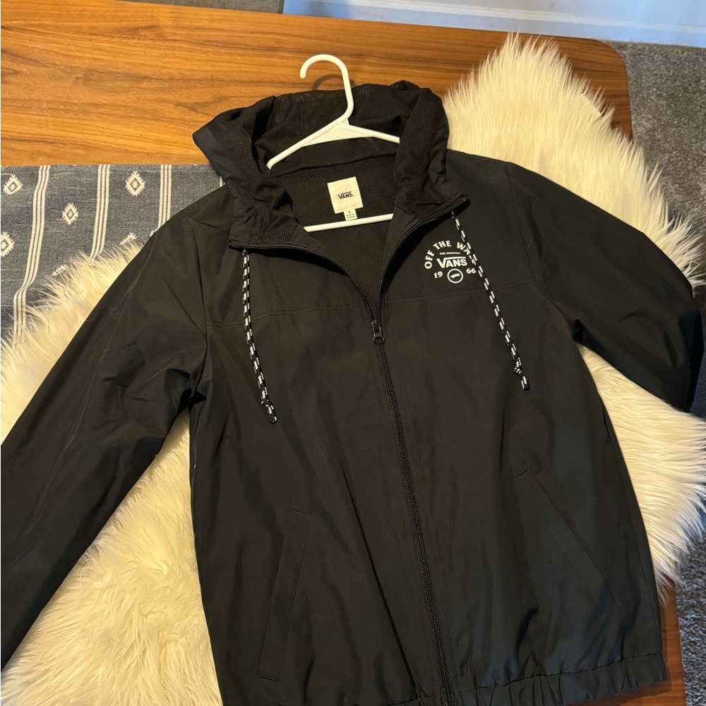 Vans windbreaker- black never worn